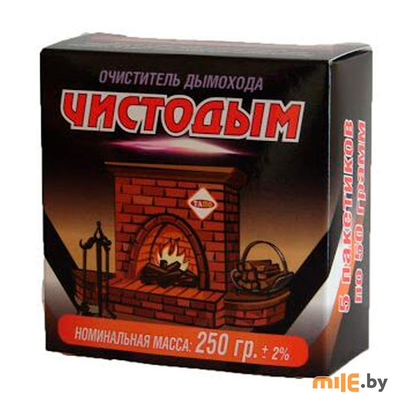 Очиститель дымохода "Чистодым" 250 грамм 5*50