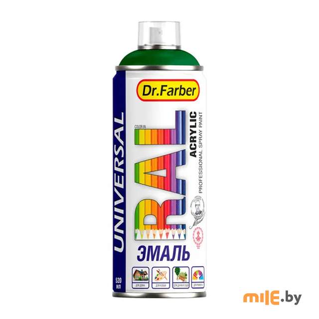 Эмаль-аэрозоль Dr.Farber 07303-270 RAL 6029 (мятно-зеленый) 520 мл