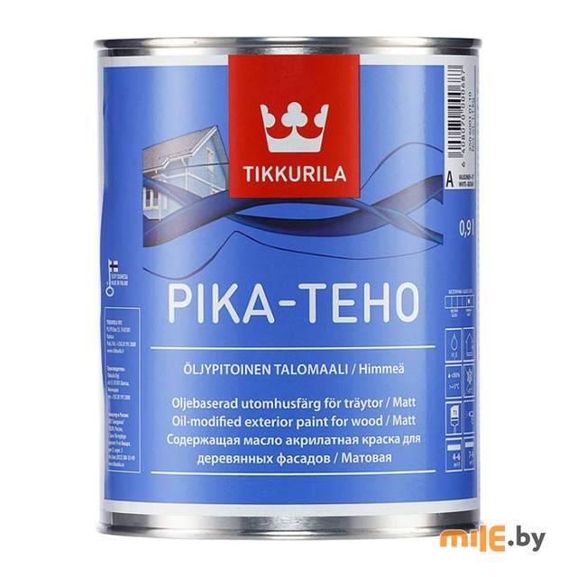 Краска Tikkurila PIKA-TEHO А матовая 0,9 л белый