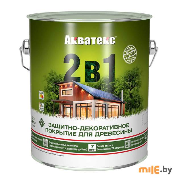 Состав Акватекс 2 в 1 венге 2,7 л