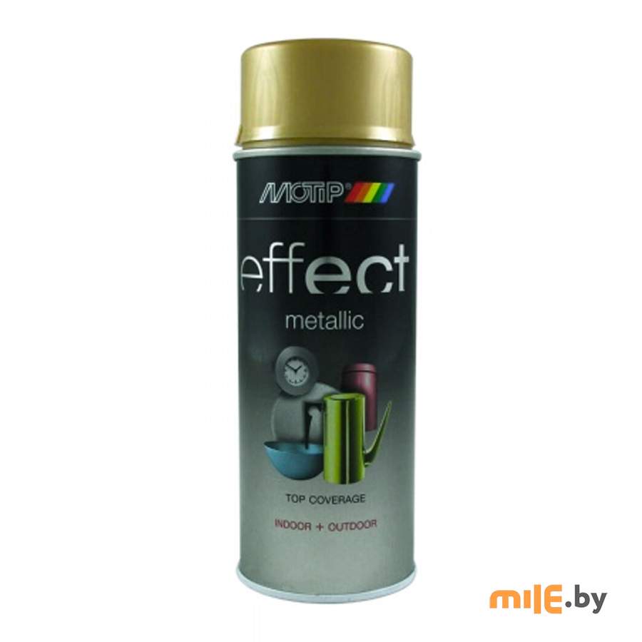 Краска аэрозольная MOTIP Deco Line Real Gold 400 мл (золото)