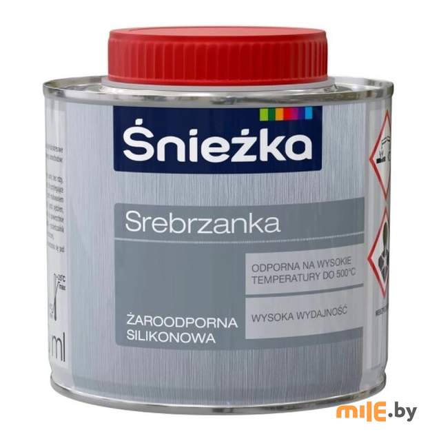 Эмаль Sniezka серебрянка 0,5 л
