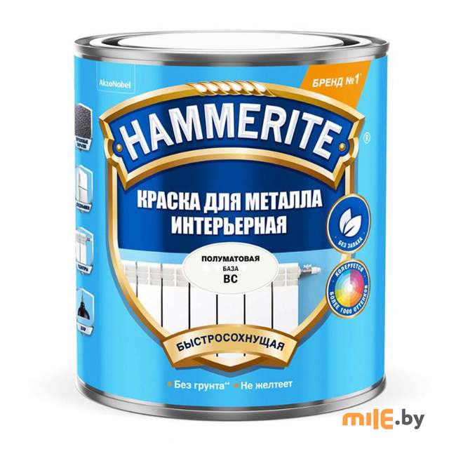 Краска Hammerite для металла интерьерная BC (5588417) 0,5 л