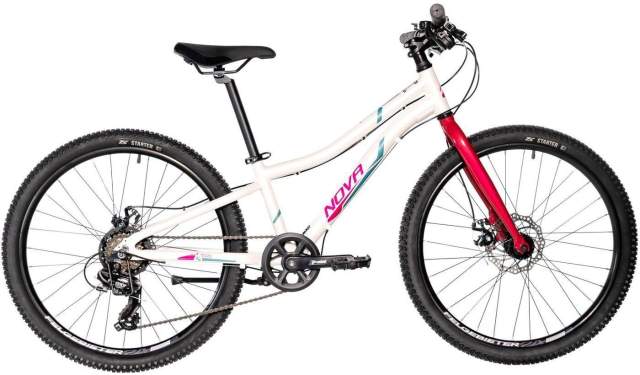 Велосипед Novatrack Novara 6.D 2025 24AHD.NOVARA.10WT5 (белый)