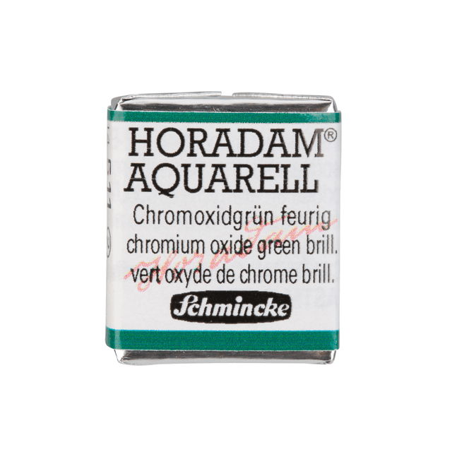 Краски акварельные "Schmincke Horadam", 511 окись хрома зеленая бриллиантовая, полукювета