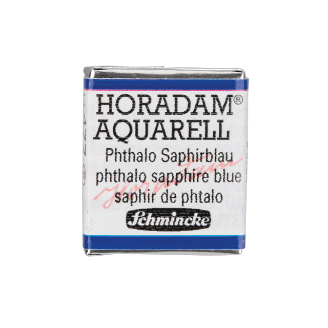 Краски акварельные "Schmincke Horadam", 477 сапфировый голубой ФЦ, полукювета