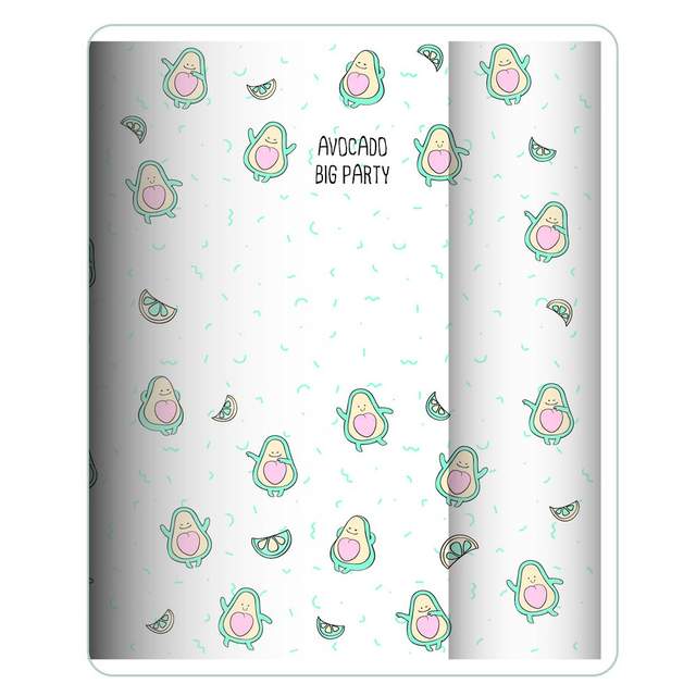 Обложка для тетрадей "Avocado", А5, разноцветный