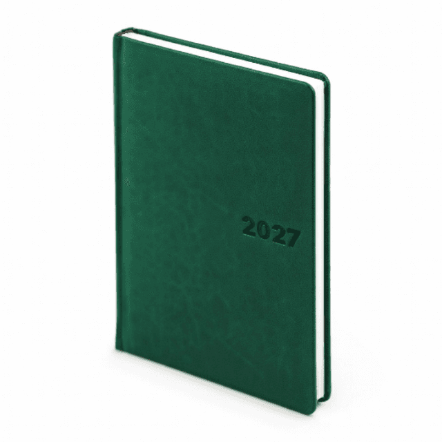 Ежедневник датированный "Velvet 27", A5, 336 страниц, темно-зеленый 2027