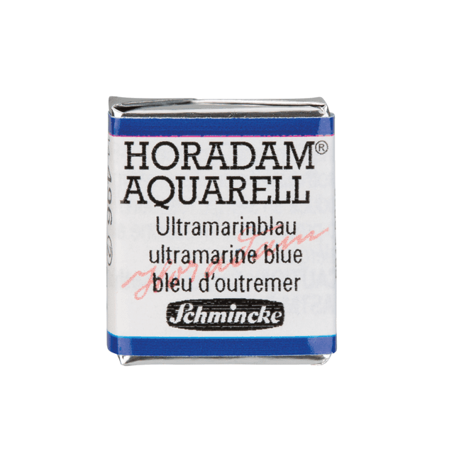Краски акварельные "Schmincke Horadam", 496 ультрамарин синий, полукювета