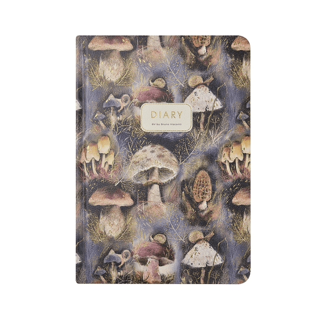 Ежедневник недатированный "Flora. Mushroom Miracle", А5, 240 страниц, фиолетовый
