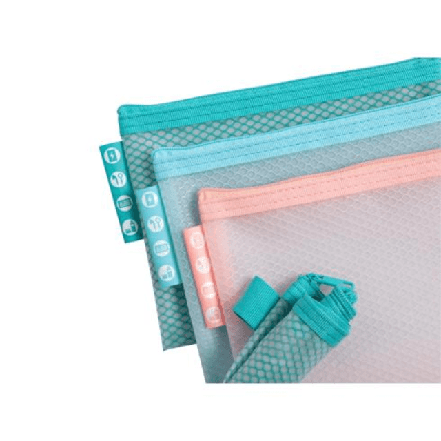 Папка конверт на молнии "Chromaline Pastel", А6, ассорти