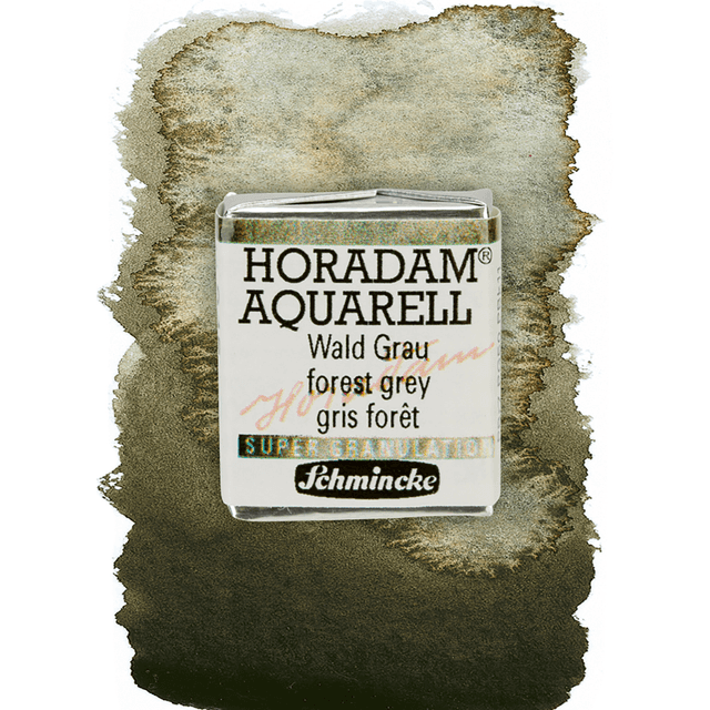 Краски акварельные "Schmincke Horadam", 945 серый forest, полукювета