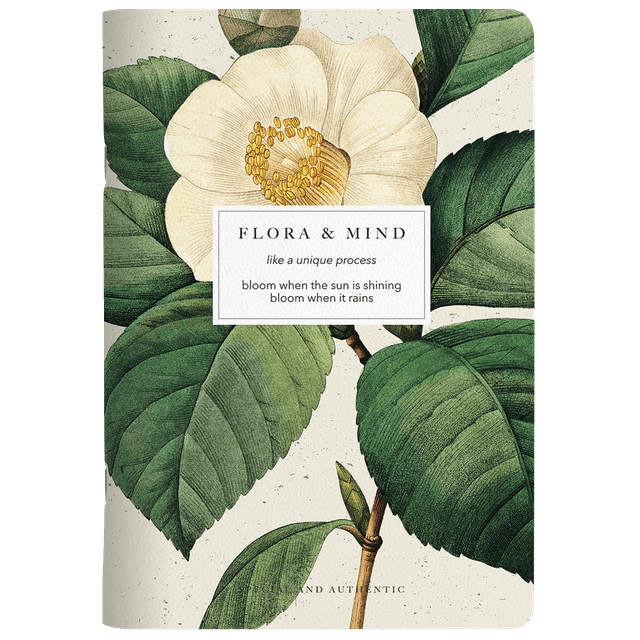 Тетрадь "Flora камелия", А5, 40 листов, клетка, разноцветный