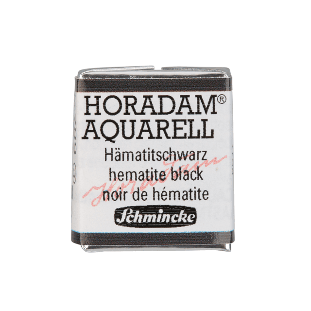 Краски акварельные "Schmincke Horadam", 789 гематит черный, полукювета
