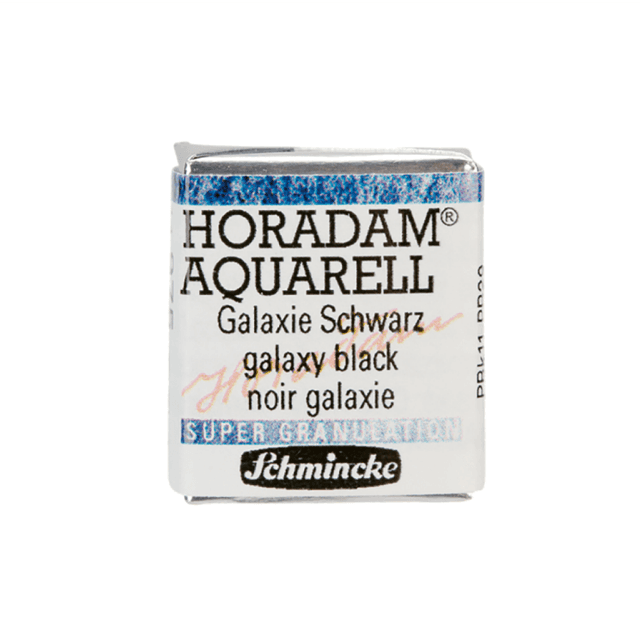 Краски акварельные "Schmincke Horadam", 975 черный galaxy, полукювета