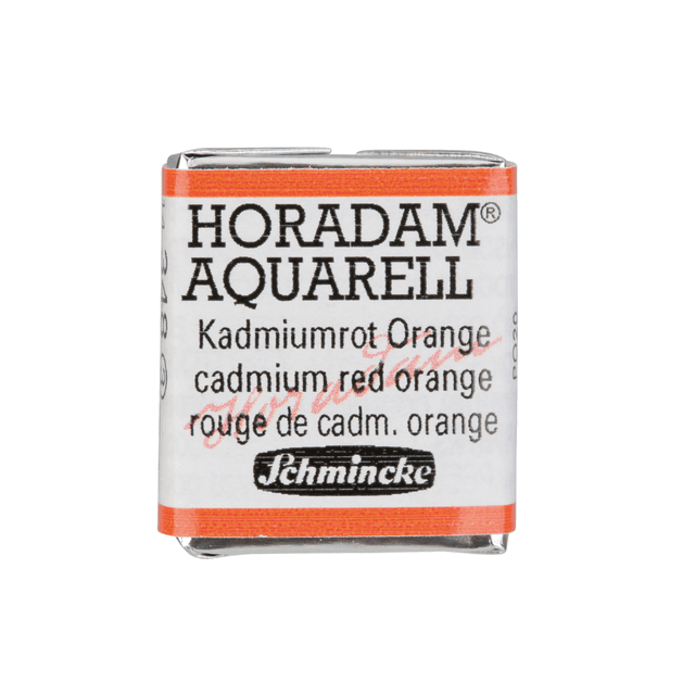 Краски акварельные "Schmincke Horadam", 348 кадмий оранжево-красный, полукювета