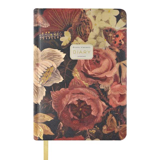 Ежедневник недатированный Bruno Visconti "Lush Bouquet", А5, 240 страниц, разноцветный