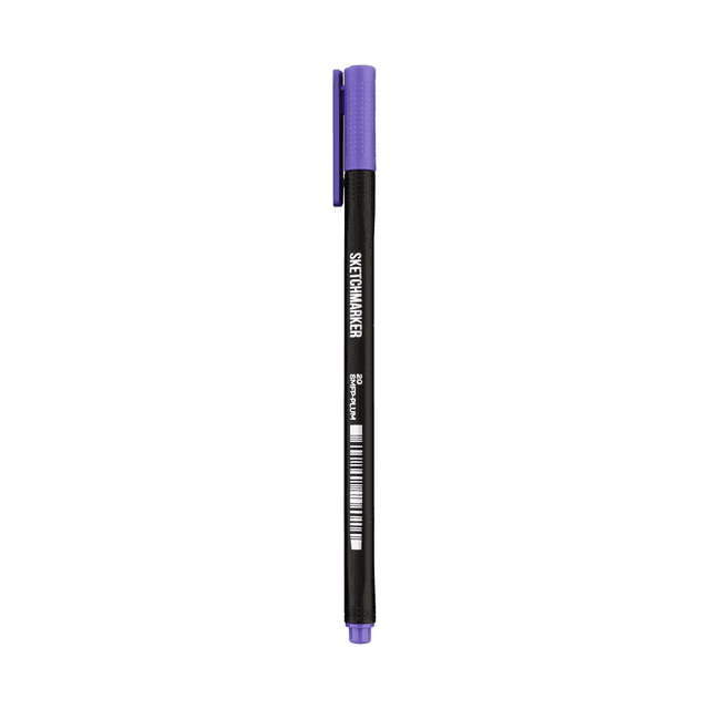 Ручка капиллярная "Sketchmarker Artist fine pen", 0.4 мм, сливовый