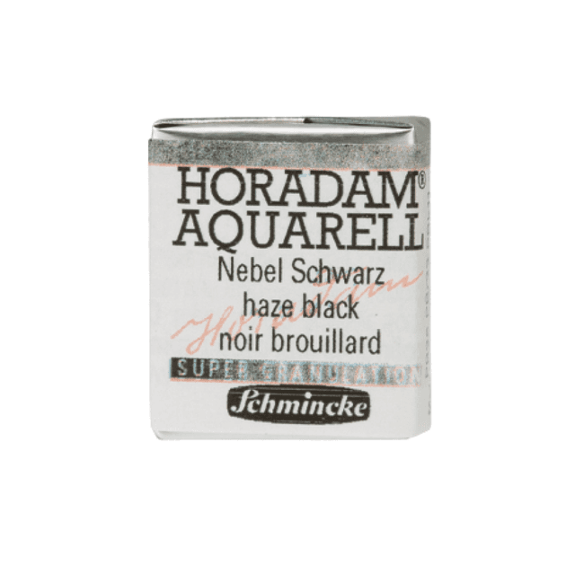 Краски акварельные "Schmincke Horadam", 970 черный haze, полукювета