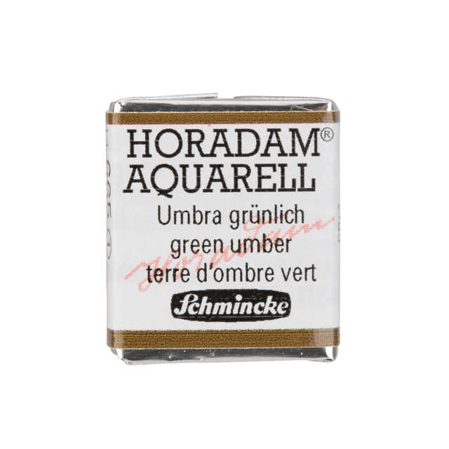Краски акварельные "Schmincke Horadam", 665 зеленая умбра, полукювета