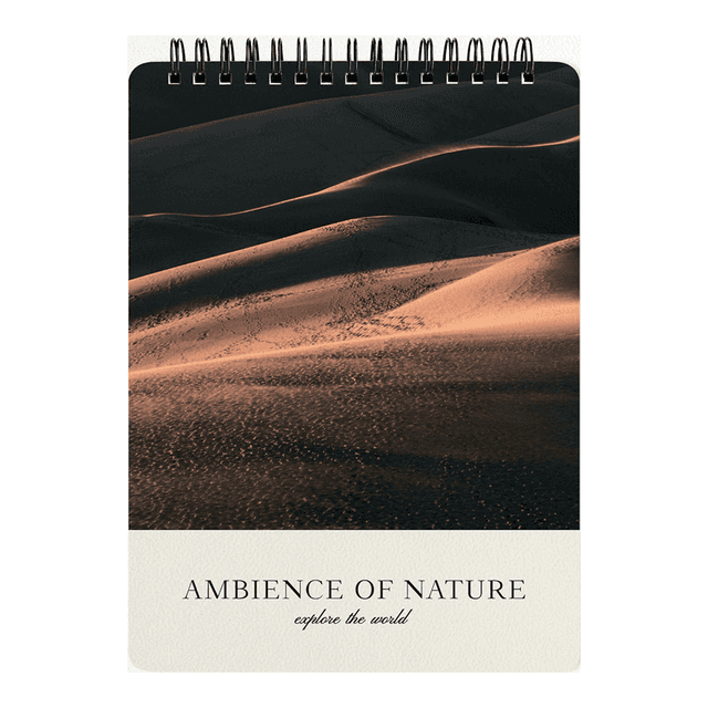 Блокнот "Ambience бархан", А5, 50 листов, в клетку, разноцветный