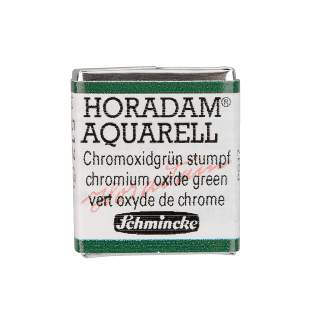 Краски акварельные "Schmincke Horadam", 512 окись хрома зеленая, полукювета