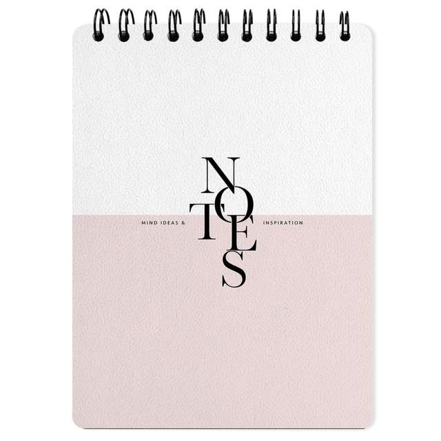Блокнот "Notes", А5, 50 листов, в клетку, розовый