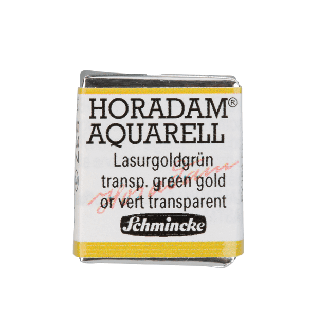 Краски акварельные "Schmincke Horadam", 537 золотисто-зеленый, полукювета