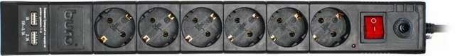 Сетевой фильтр Buro BU-SP3_USB_2A-B