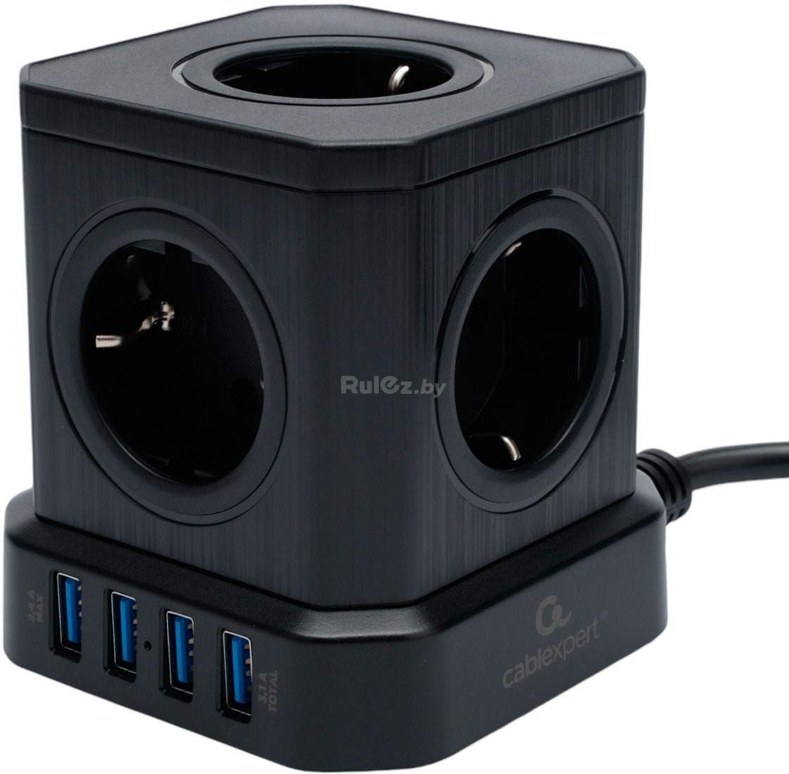 Сетевой фильтр Cablexpert TWR-5-U4-B-2