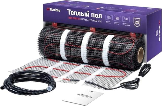 Нагревательный мат Nunicho Etalon SHP 375Вт с терморегулятором RТС 70.26 (2.5м2)