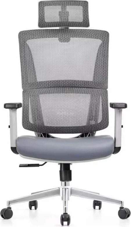 Кресло SitUp Aphrodite Chrome (сетка Gray/экокожа Gray)
