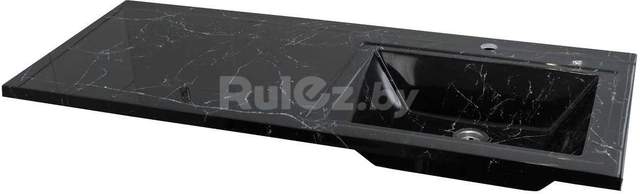 Умывальник Marko Марсал 130 R (черный мрамор)
