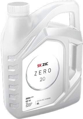 Моторное масло ZIC ZERO 20 0W-20 4л