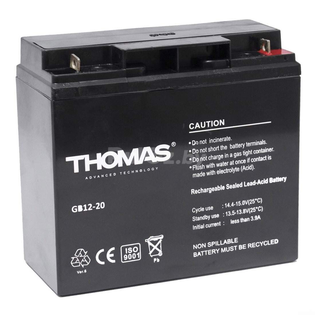 Аккумулятор для ИБП Thomas GB 12-20 Ah 12V20Ah