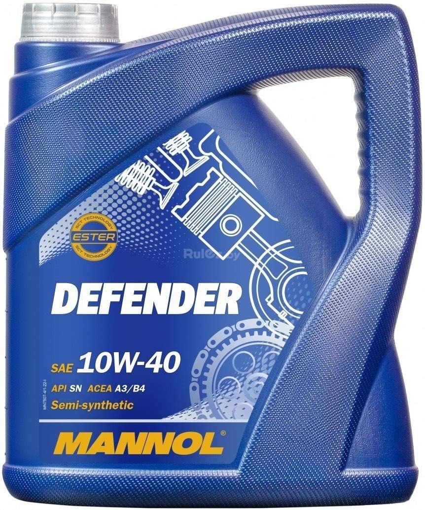 Моторное масло Mannol Defender 10W-40 4л