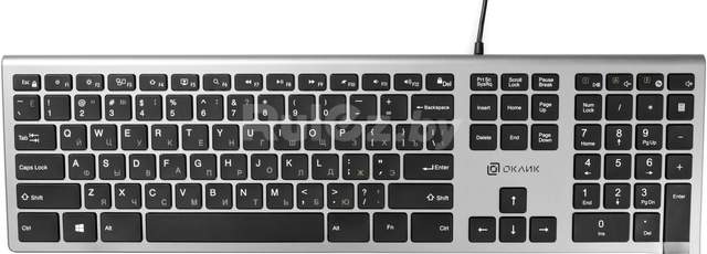 Клавиатура Oklick 890S (серебристый)