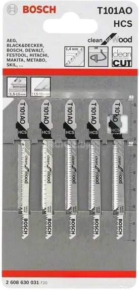 Набор оснастки Bosch 2608630031 (5 предметов)