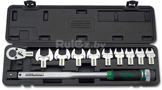Ключ с набором Toptul 1/2" 40-210 Нм GAAI1101