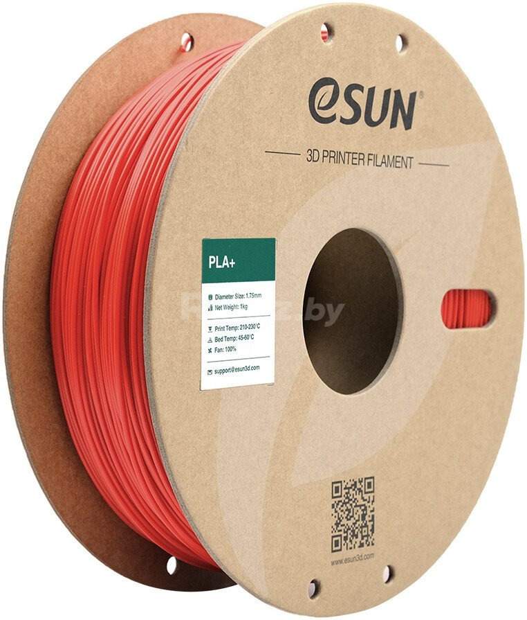 Филамент eSUN PLA+ PLA+175R3B1 (1.75 мм, 3 кг, красный)