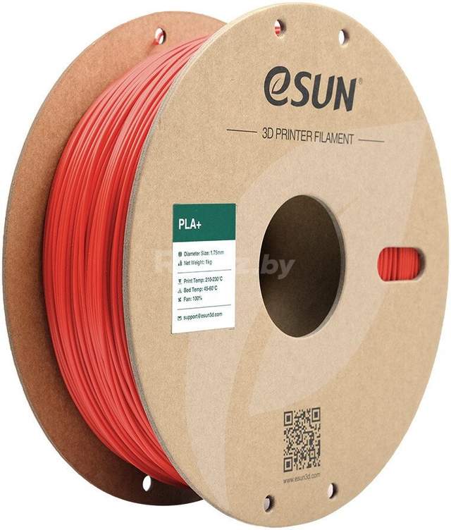 Филамент eSUN PLA+ PLA+175R3B1 (1.75 мм, 3 кг, красный)