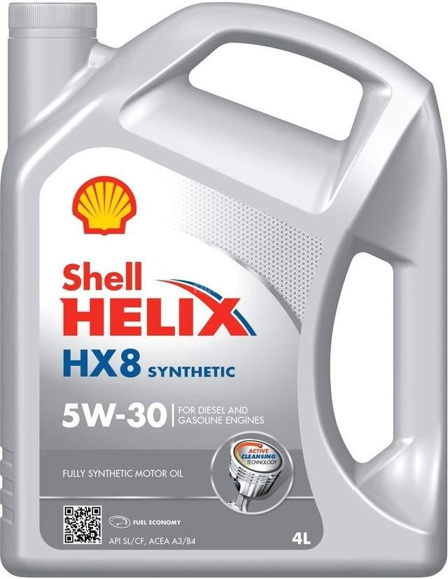 Моторное масло Shell HX8 Synthetic 5W-30 4л