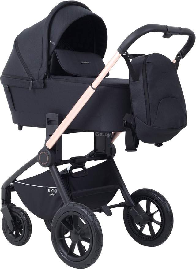 Универсальная коляска MOWbaby Zoom air MB087 (3 в 1, Gold Black)