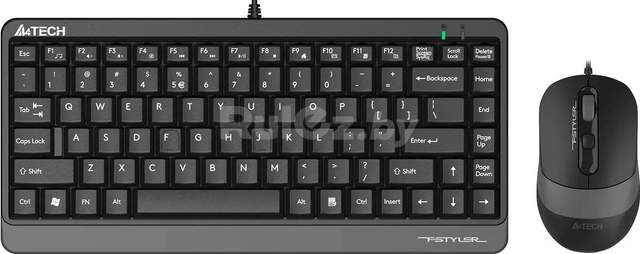 Офисный набор A4Tech Fstyler F1110 (черный/серый)