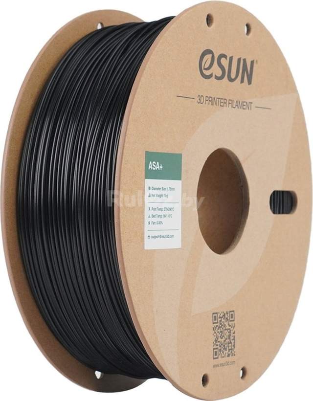 Пластик eSUN ASA+ ASA+175B1P1 (1.75мм, 1кг, черный)