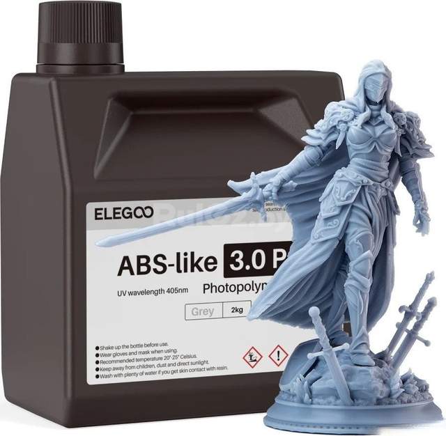 Фотополимер Elegoo ABSlike V3.0 Pro 2кг (серый)