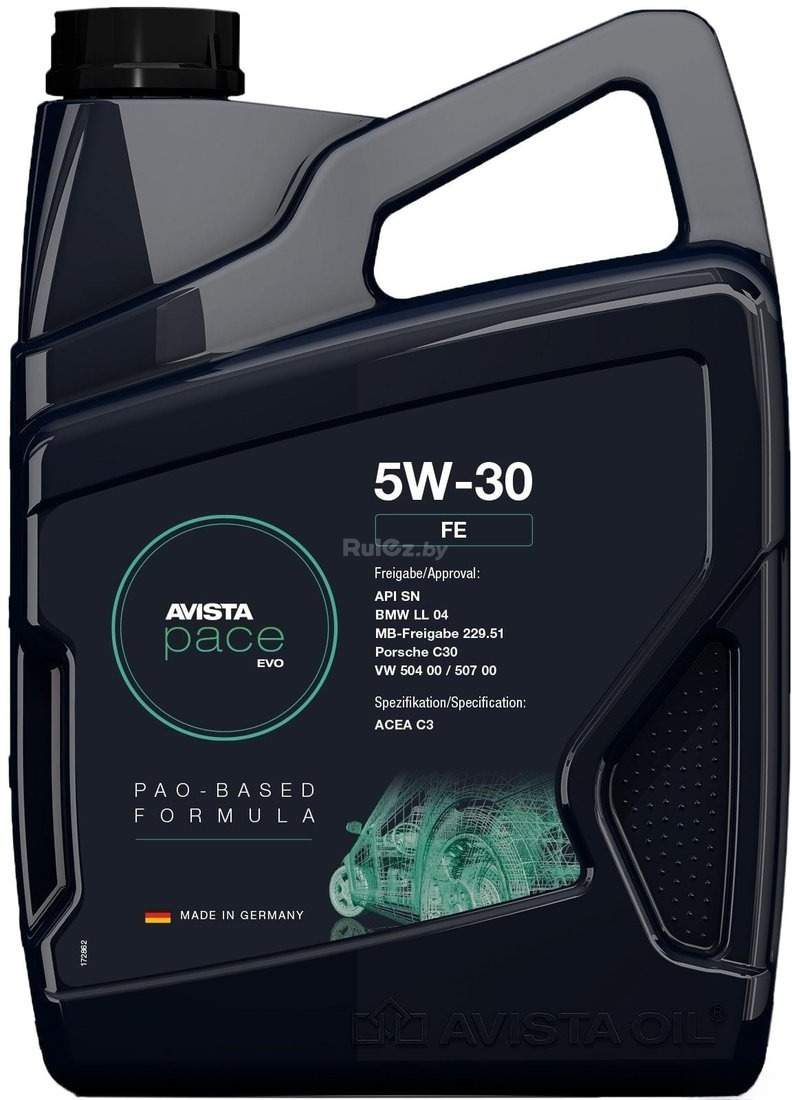 Моторное масло Avista pace EVO FE 5W-30 5л