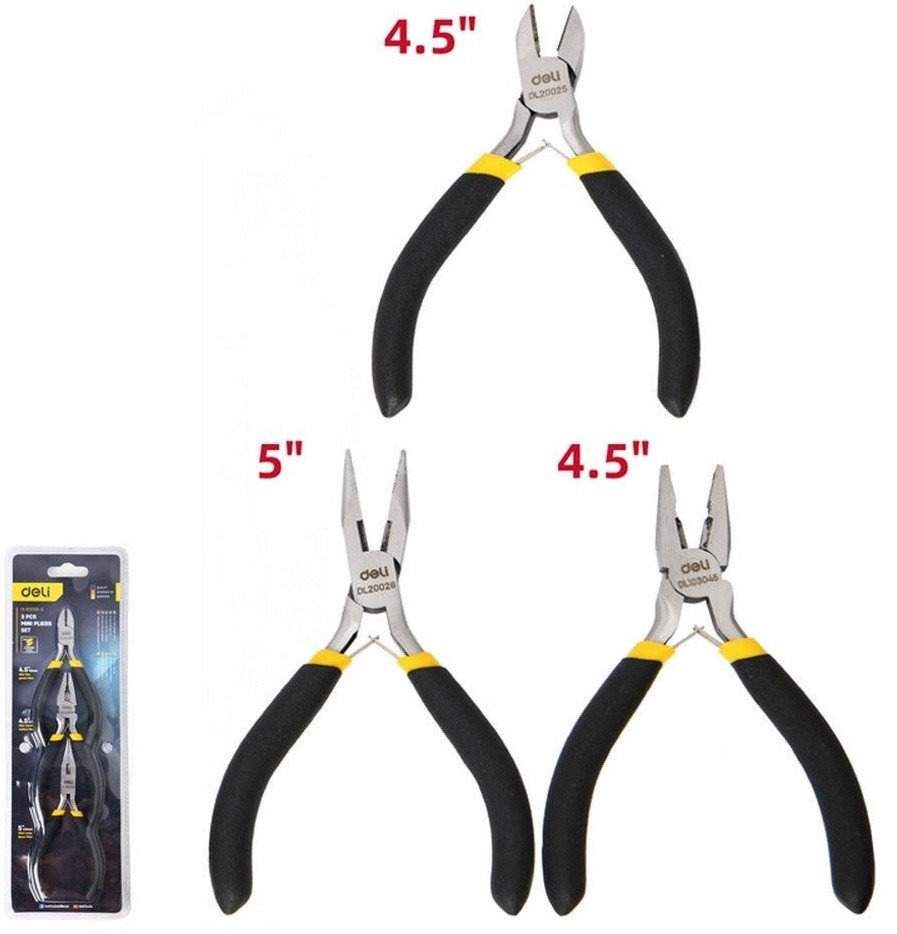 Набор пассатижей Deli DL103205-3 (3 предмета)