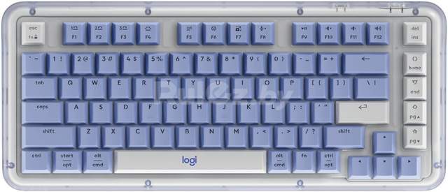 Клавиатура Logitech Alto Keys K75M 920-013301 (белый/синий, с гравировкой)