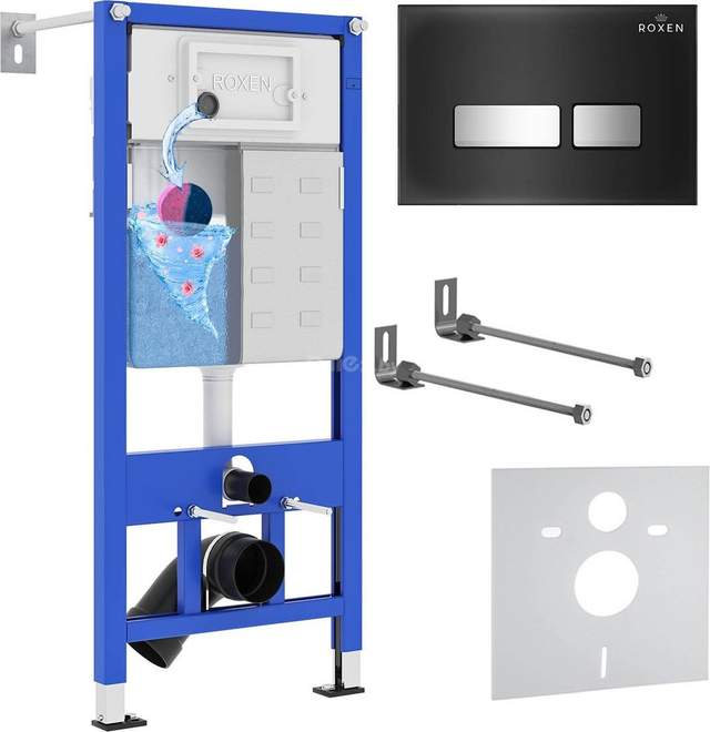 Инсталляция для унитаза Roxen StounFix Slim 873337 Roxen StounFix Dual Fresh 873337